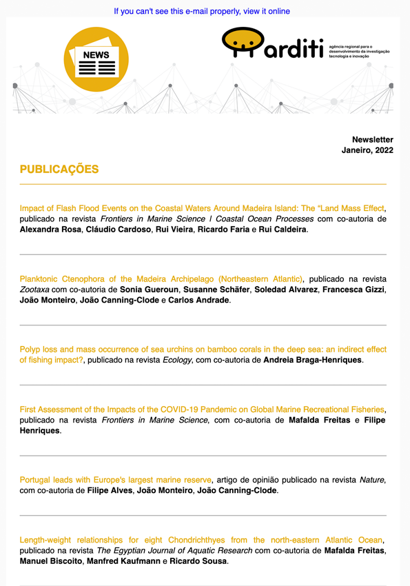 Newsletter Janeiro 2022