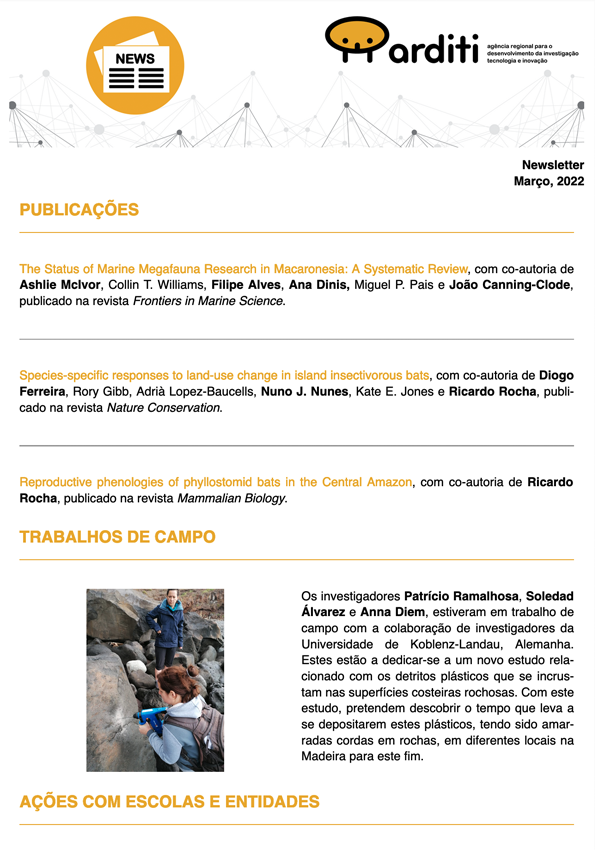 Newsletter Março 2022