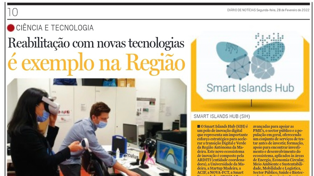 Página mensal da ARDITI dedicada à Investigação e Tecnologia publicada no Diário de Notícias da Madeira